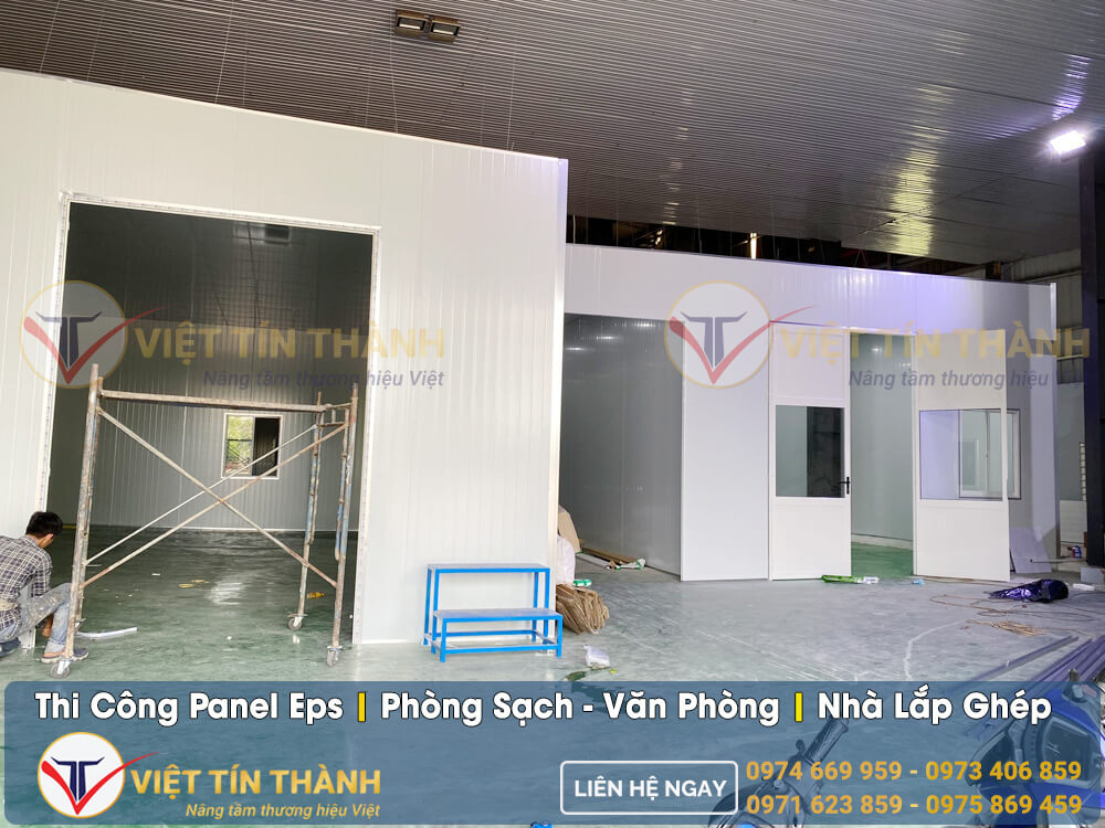 tấm cách nhiệt panel eps thi công phòng sạch